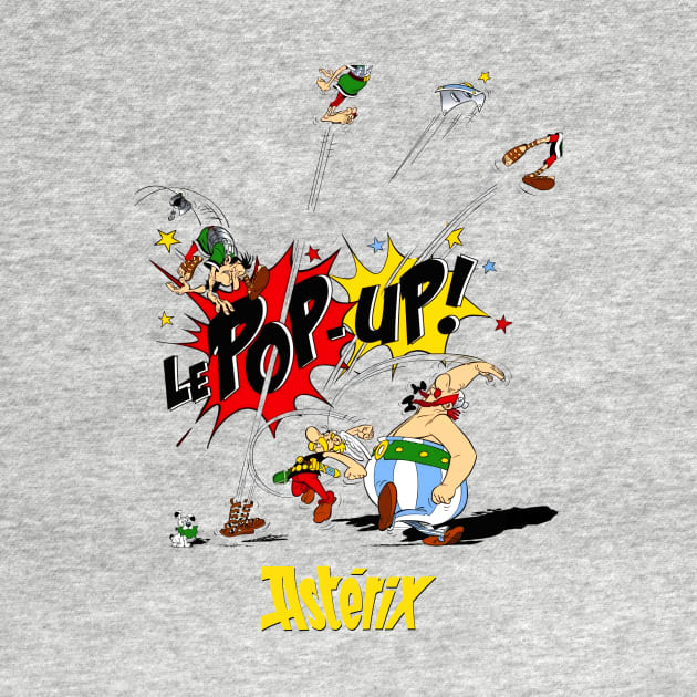 Asterix Obelix PAF Pop-Up Punch Hit - Asterix - T-Shirt | TeePublic